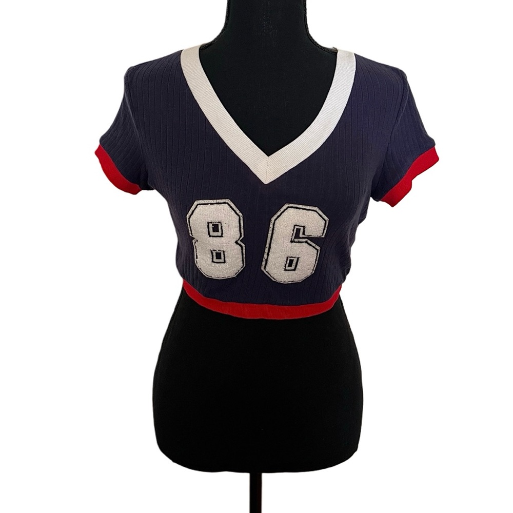 SHEIN Number Print Crop Top Size S